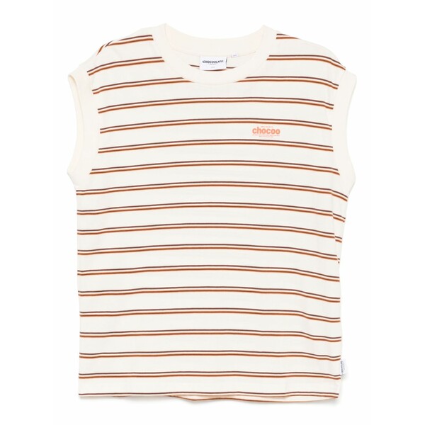 チョコレート レディース カットソー トップス Stiped tank top Neutrals|asty