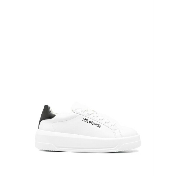 ラブ モスキーノ レディース スニーカー シューズ Logo sneakers White|asty