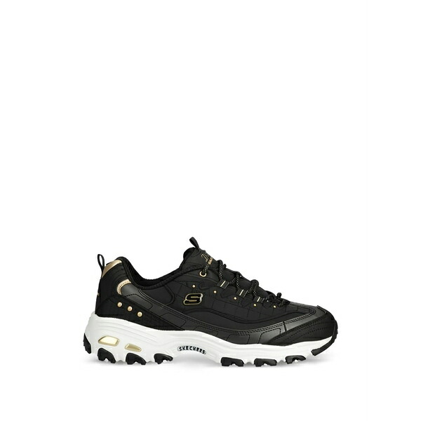 スケッチャーズ レディース スニーカー シューズ Logo-detail lace-up sneakers Black