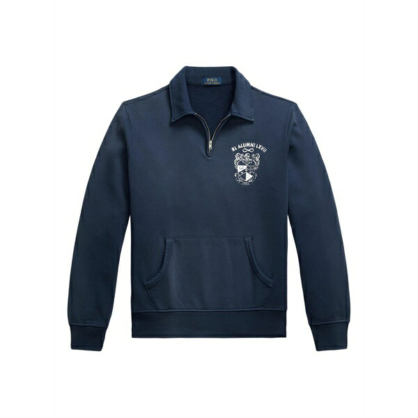ラルフローレン メンズ パーカー・スウェットシャツ アウター Graphic-print fleece sweatshirt Blue パーカー-トップス-メンズファッション