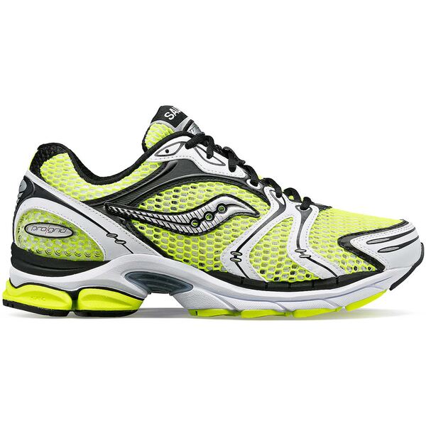 Saucony サッカニー メンズ スニーカー 【Saucony ProGrid Triumph 4 Yellow Silver】 サイズ US_9(27.0cm) Yellow/Silver｜asty