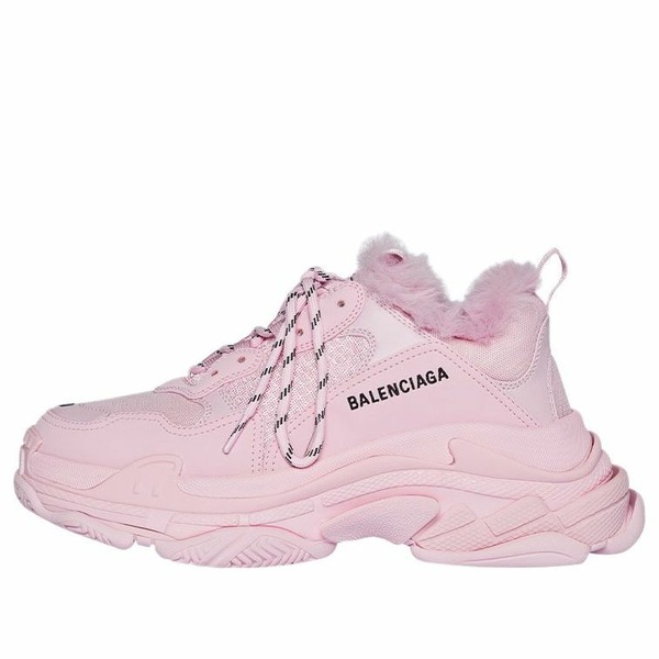 Balenciaga バレンシアガ レディース スニーカー  【(WMNS) Balenciaga Triple S Sneaker Fake Fur \u0027Pink\u0027 668562W3CQ55000】  大きさ US_8(25.0糎)