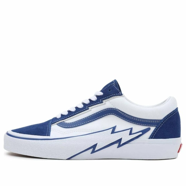 Vans バンズ メンズ スニーカー 【Vans Old Skool 2-tone Bolt 'White Blue' VN0009Q5NWD】 サイズ US_7(25.0cm)|asty