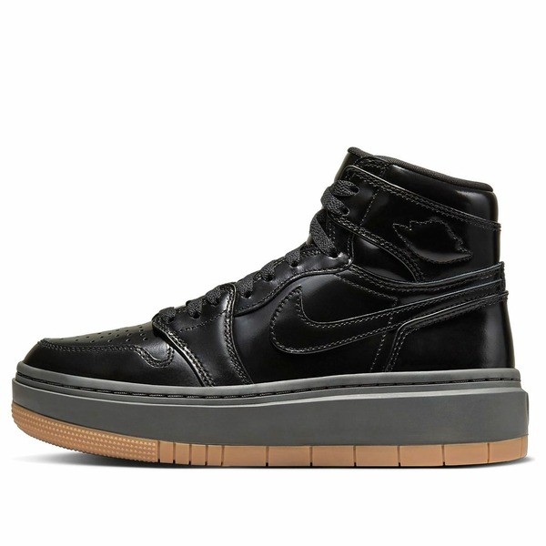 Air Jordan ジョーダン レディース スニーカー Black/Black/Medium Ash/Gum Light Brown 【(WMNS) Air Jordan 1 Elevate High 'Black Gum' FB9894-001】 サイズ US_8.5(25.5cm)|asty