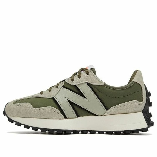 New Balance ニュー平衡にする レディース スニーカー Grey/Army Green 【(WMNS) New Balance 327 \u0027Green\u0027 WS327NAR】  大きさ US_6(23.0糎)