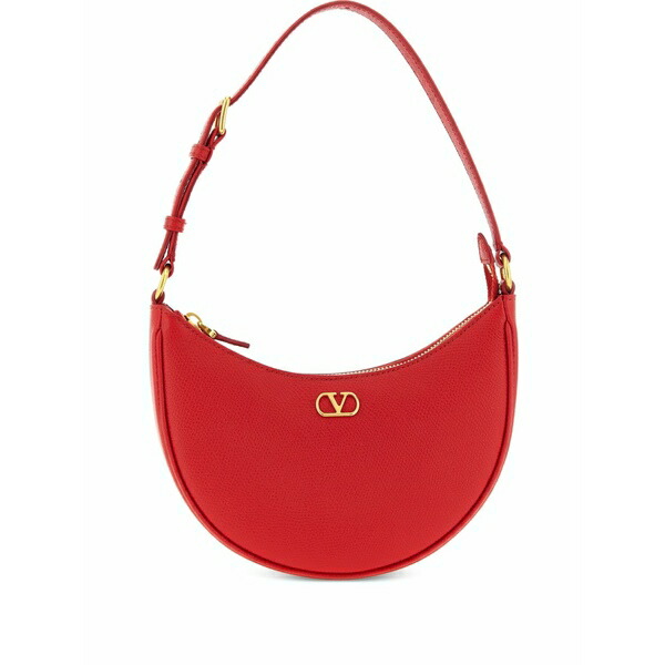 ヴァレンティノ ガラヴァーニ レディース ハンドバック 御徒面子 Mini vlogo leather shoulder bag Red