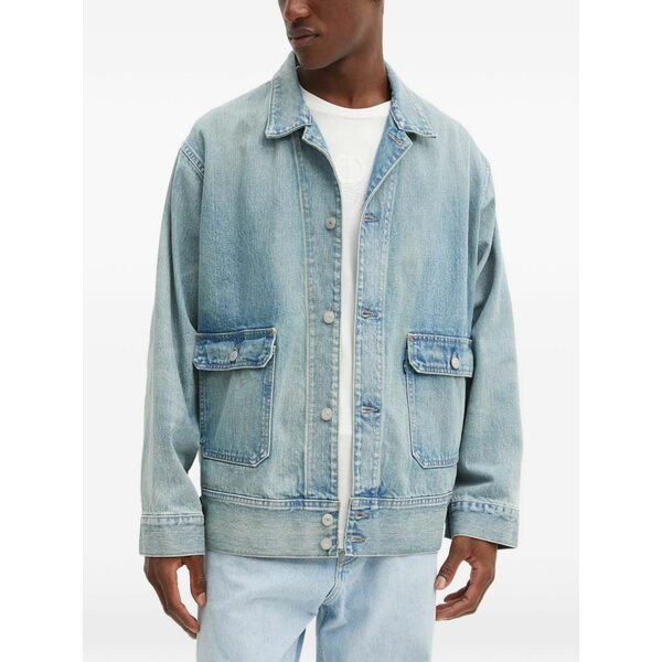 リーバイス メンズ ジャケット＆ブルゾン アウター Patch-pocket denim jacket Blue｜asty