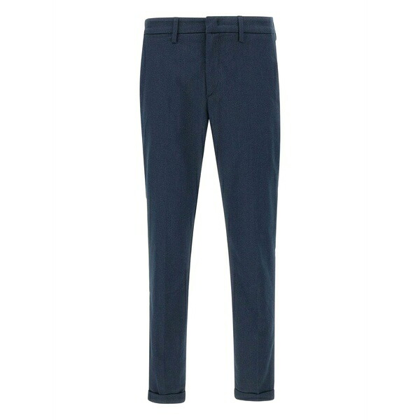 レアッシュ メンズ カジュアルパンツ ボトムス Stretch-cotton trousers Blue|asty