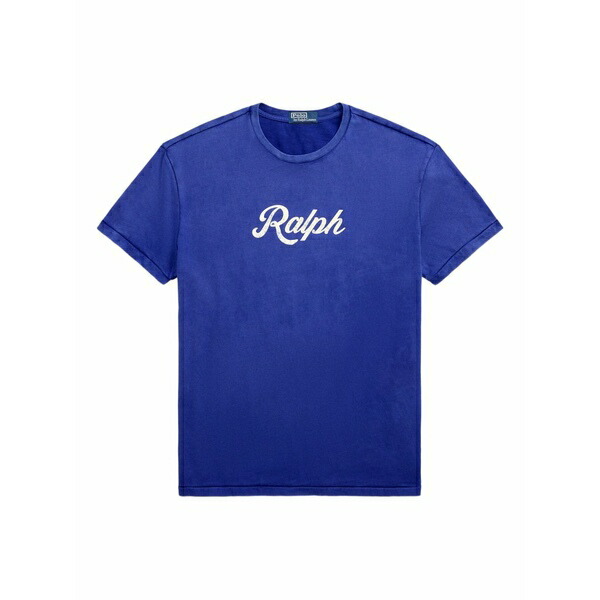 ラルフローレン メンズ プルオーバー トップス Logo-print crew-neck t-shirt Blue