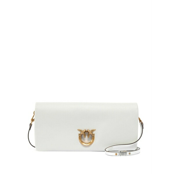 ピンコ レディース ショルダーバッグ バッグ Love click soft shoulder bag White｜asty