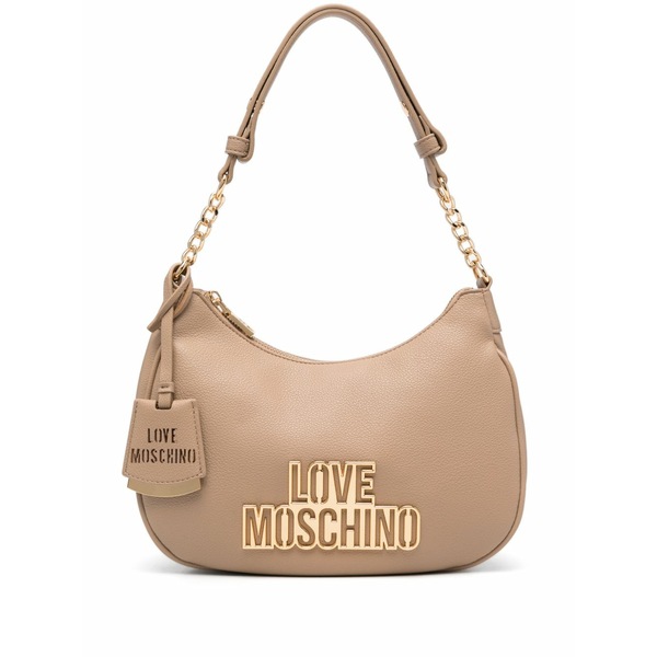 ラブ モスキーノ レディース ショルダーバッグ バッグ Logo-lettering shoulder bag Brown｜asty