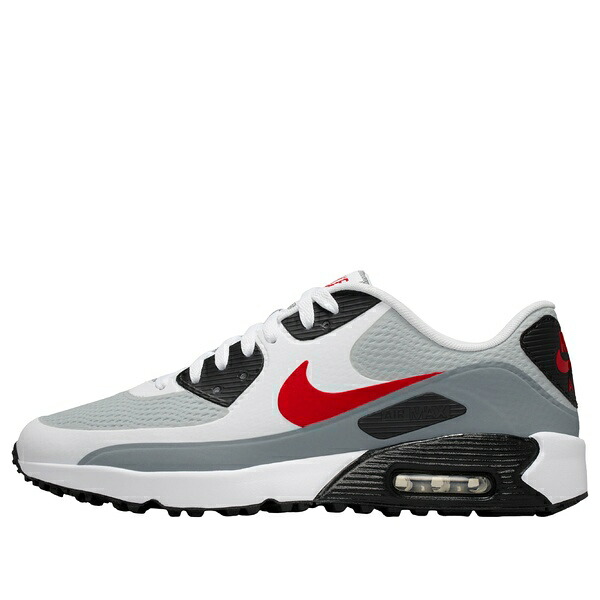 Nike ナイキ メンズ スニーカー 【Nike Air Max 90 Golf 'White Grey Fire Red' HV9305-105】 サイズ US_5.5(23.5cm)|asty