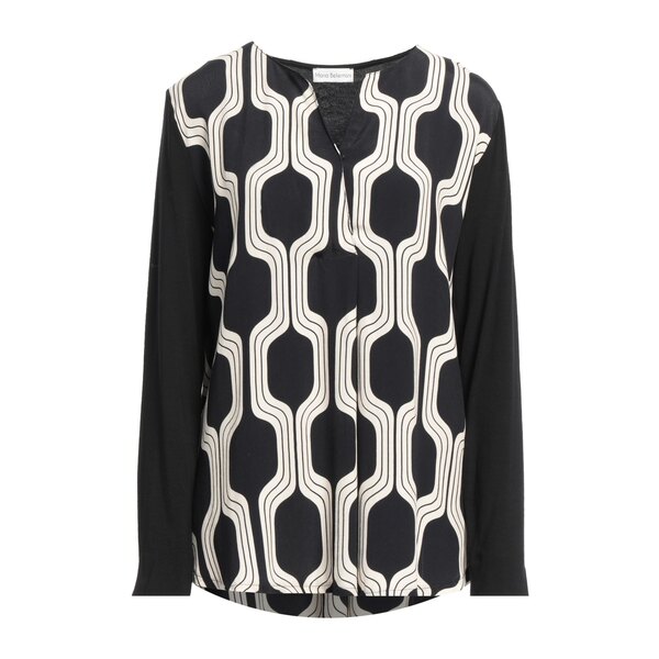 【送料無料】 マリア ベレンターニ レディース Tシャツ トップス Tops Black