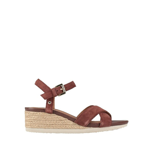 【送料無料】 ジェオックス レディース サンダル シューズ Espadrilles Brown
