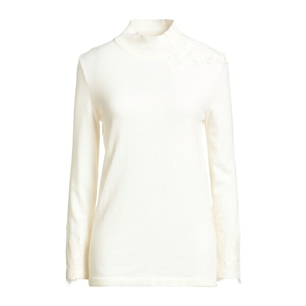 【送料無料】 ラファエラ ダンジェロ レディース ニット&セーター アウター Turtlenecks White