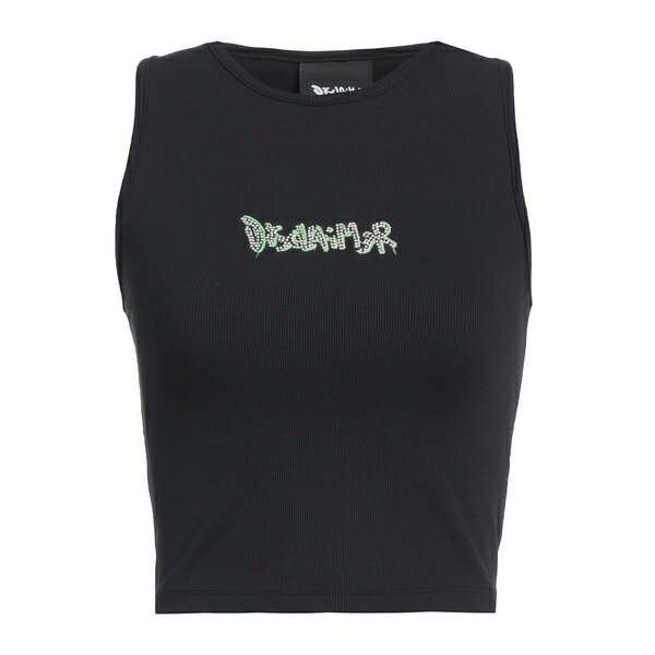 【送料無料】 ディスクレイマー レディース Tシャツ トップス Tank tops Black|asty