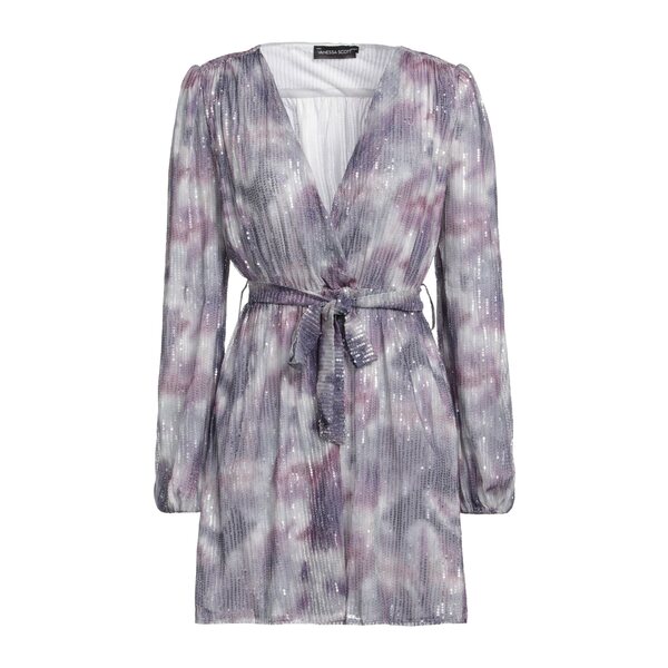 【送料無料】 ヴァネッサ スコット レディース ワンピース トップス Mini dresses Purple