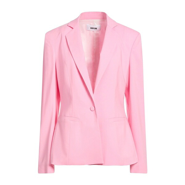 【送料無料】 グリフォーニ レディース ジャケット＆ブルゾン アウター Blazers Pink