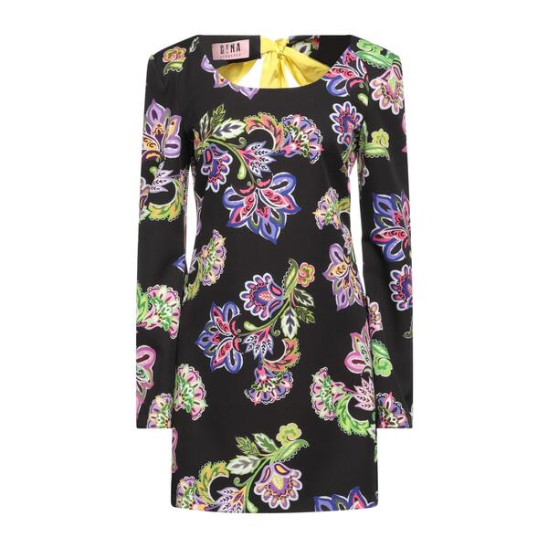 【送料無料】 ジーナ ゴージャス レディース ワンピース トップス Mini dresses Black