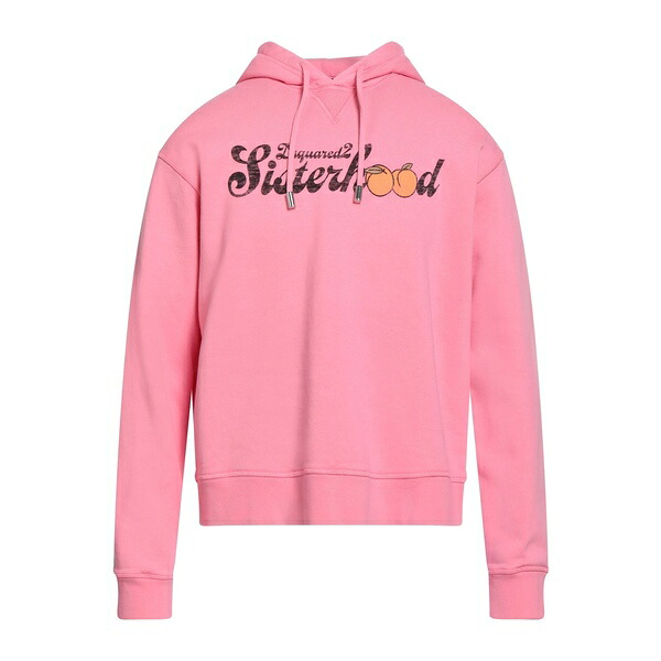 【送料無料】 ディースクエアード レディース パーカー・スウェットシャツ アウター Sweatshirts Pink
