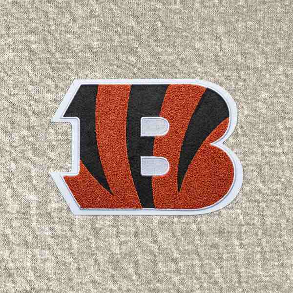 Women's Antigua Heather Gray Cincinnati Bengals Victory Chenille