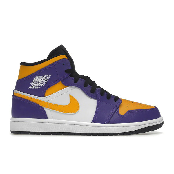 Jordan ジョーダン メンズ スニーカー 【Jordan 1 Mid Lakers (2022)】 サイズ US_7.5(25.5cm) Purple/White-Yellow-Black