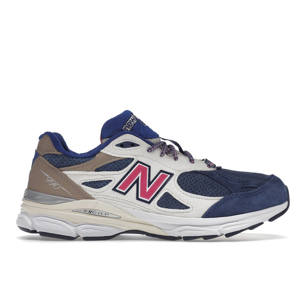 New Balance ニューバランス メンズ スニーカー 【New Balance 990v3 MiUSA Kith Daytona (with Socks)】 サイズ US_8.5(26.5cm) Tan/Navy/Pink