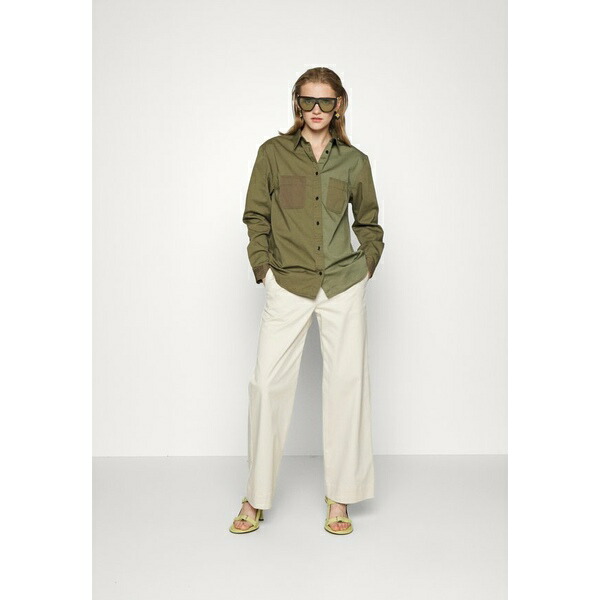 ザ・クープルス レディース シャツ MIX olive AVEC COLORIS CHEMISE Blouse night トップス POCHES トップス | rcacancun.gob.mx