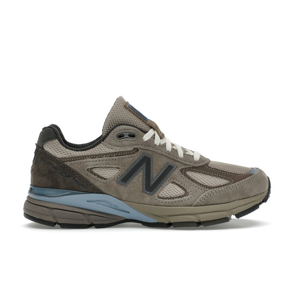 New Balance ニューバランス メンズ スニーカー 【New Balance 990v4 MiUSA Auralee Grey】 サイズ US_9(27.0cm) Grey/White/Blue|asty