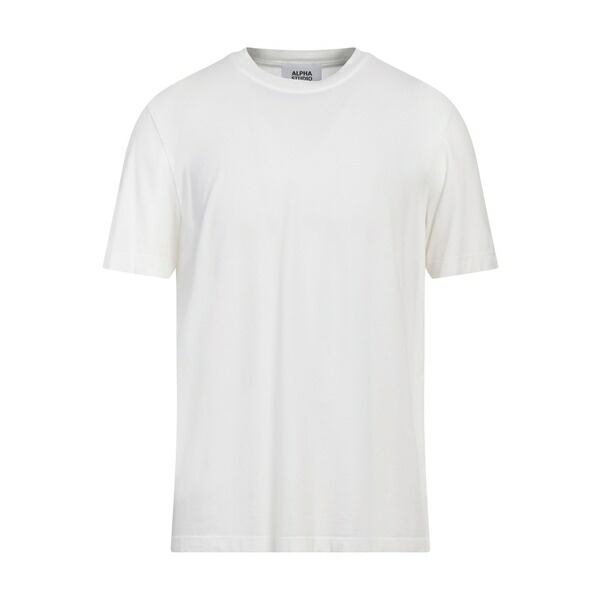 【送料無料】 アルファス テューディオ メンズ Tシャツ トップス T-shirts White