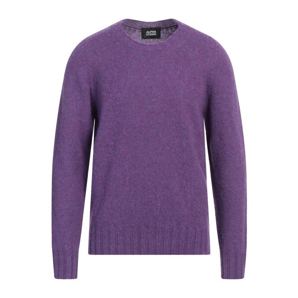 【貨物輸送無料】 アルファス テューディオ メンズ 編み物\u0026スウェーター アウター Sweaters Purple