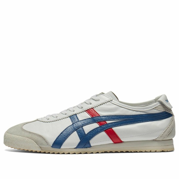 Onitsuka Tiger オニツカタイガー メンズ スニーカー 【Onitsuka Tiger MEXICO 66 NM White Blue'' 1183C319-100】 サイズ US_5.5(23.5cm)|asty
