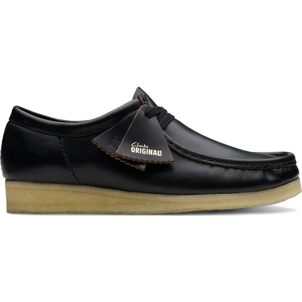 Clarks クラークス メンズ スニーカー  【Clarks Originals Wallabee Black Smooth Leather】  サイズ US_8.5(26.5cm) Black