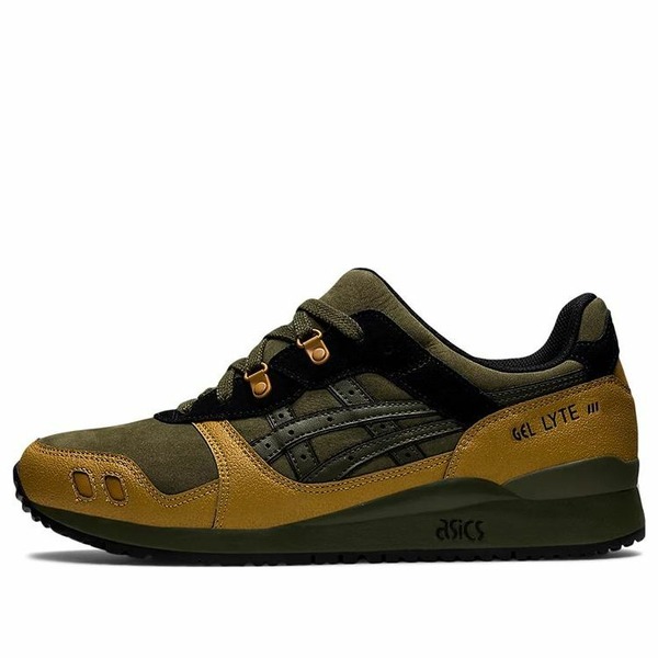 ASICS アシックス メンズ スニーカー 【ASICS Gel Lyte 3 'Olive Tan Presidio' 1203A187-302】 サイズ US_7(25.0cm)｜asty