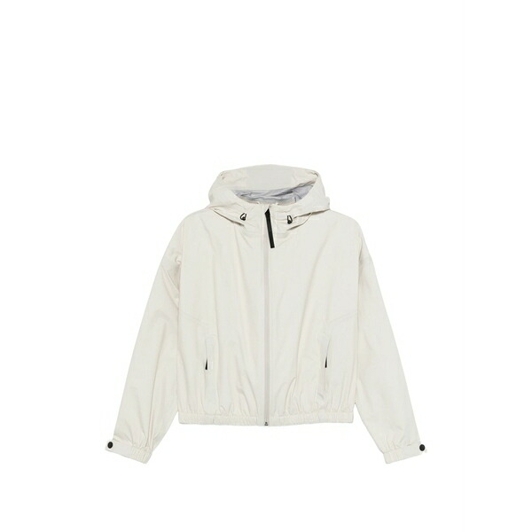 アルファタウリ レディース ジャケット＆ブルゾン アウター Hooded zip-up rain jacket Neutrals｜asty