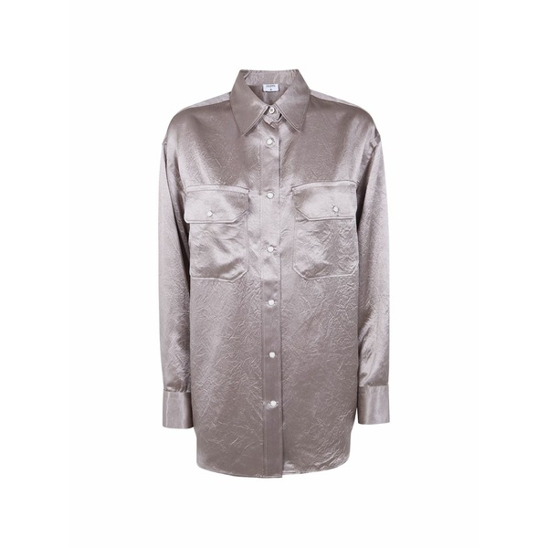 フィリッパコー レディース シャツ トップス Chest-pocket shirt Grey｜asty