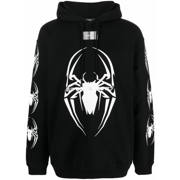 ブイティーエムエヌティーエス メンズ パーカー・スウェットシャツ アウター Logo print hoodie Black