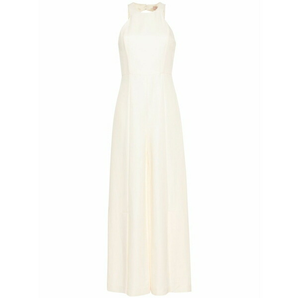 ツインセット レディース ワンピース トップス Slub-texture jumpsuit Neutrals|asty