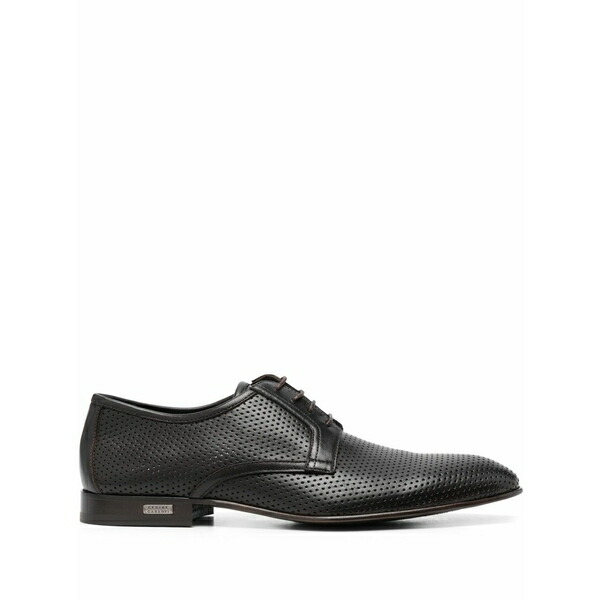 カサディ メンズ お召しものシューズ シューズ Leather derby shoes  Brown