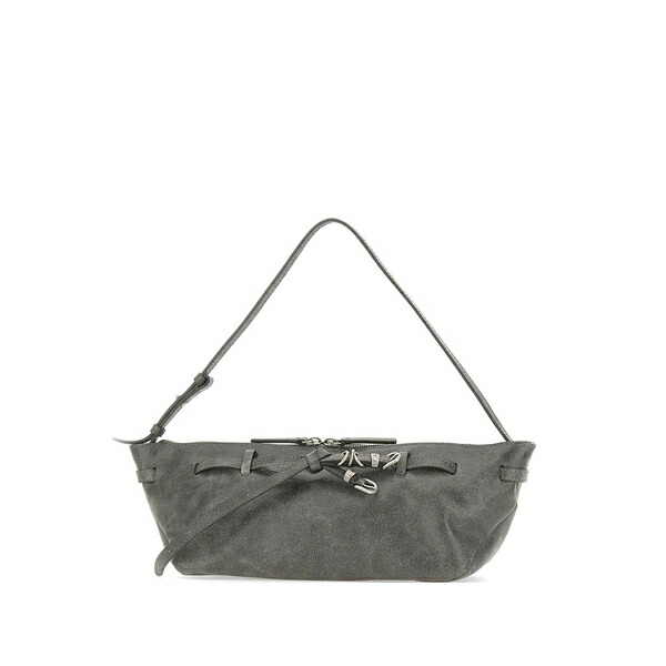 マージ シャー木材 レディース ショルダーバッグ 御徒面子 Grandma used sling shoulder bag Grey