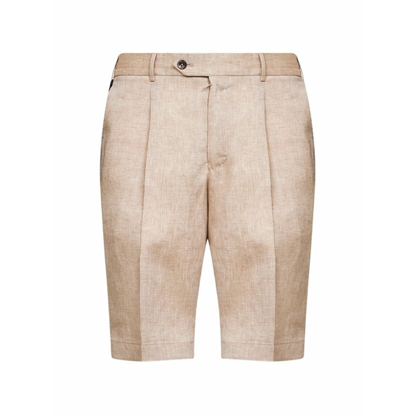 PTトリノ メンズ カジュアルパンツ ボトムス Pressed-crease shorts Neutrals|asty