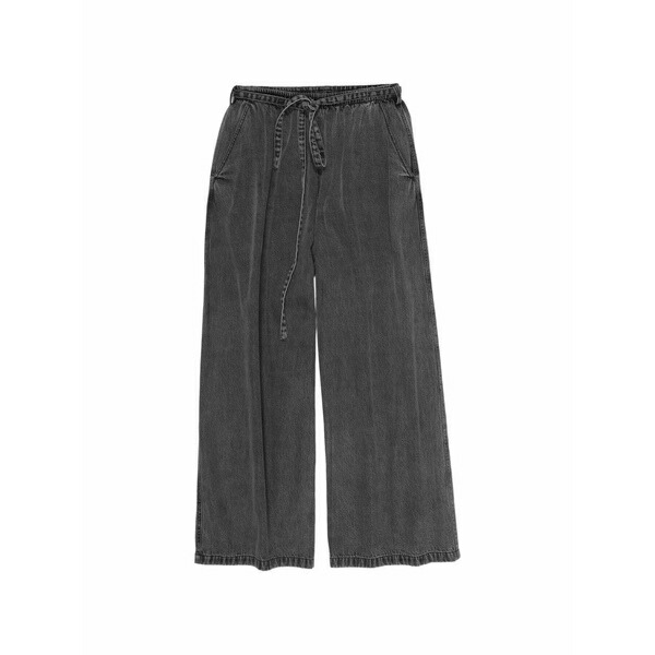 ビンバ イ ローラ レディース カジュアルパンツ ボトムス Wide-leg drawstring trousers Black｜asty