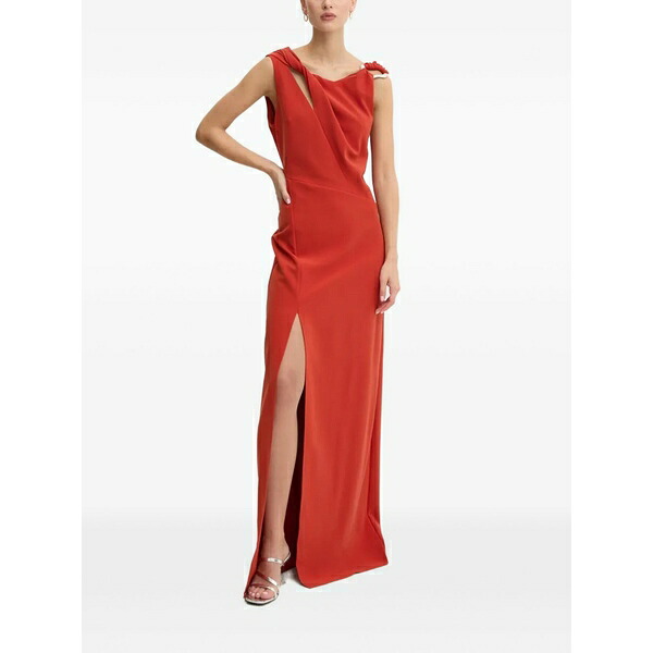 スティーヌ・ゴヤ レディース ワンピース トップス Cut-out ring-detail maxi dress Red｜asty