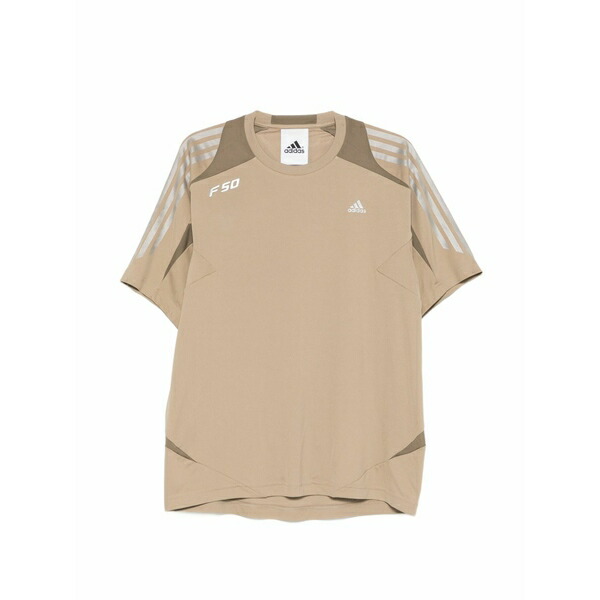アディダス メンズ プルオーバー トップス Stripes t-shirt Neutrals