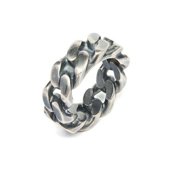 マルタンマルジェラ メンズ 輪っか 佩び物 Curb-chain ring Silver