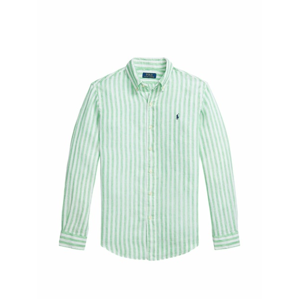 ラルフローレン メンズ プルオーバー トップス Striped long-sleeve shirt Green