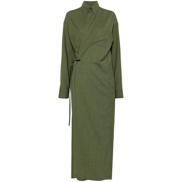ファビアナ フィリッピ レディース ワンピース トップス Wrap maxi dress Green｜asty