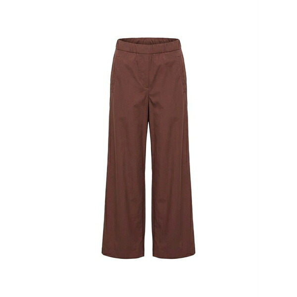 パトリツィア ペペ レディース 心地好いズボン下 ボトムス Straight-leg poplin trousers Brown