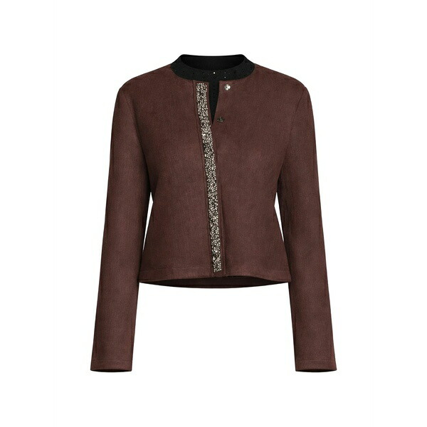 ベティーバークレイ レディース カーディガン アウター Embellished trim knitwear Brown｜asty 42,120円