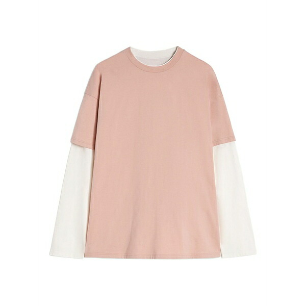 ジル・サンダー メンズ ティーシャツ トップス Cotton crew-neck t-shirt Pink トップス-Tシャツ・カットソー-メンズファッション